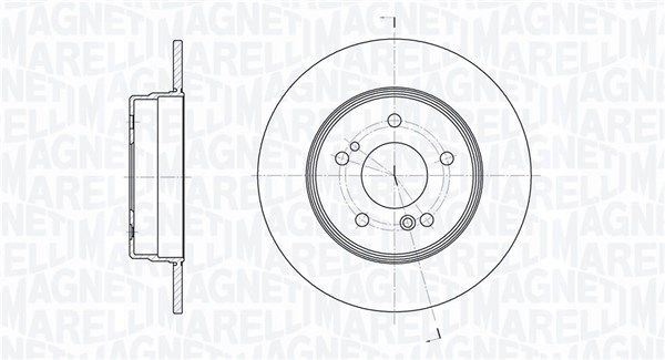 MAGNETI MARELLI Тормозной диск 361302040229